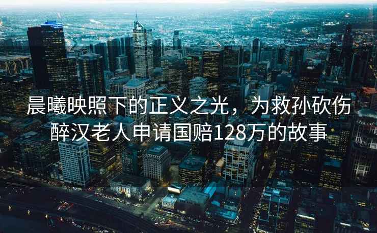 晨曦映照下的正義之光，為救孫砍傷醉漢老人申請國賠128萬的故事