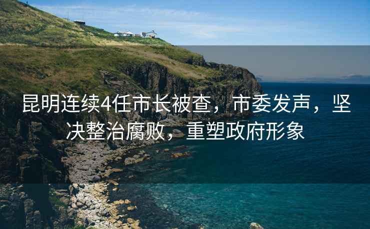 昆明連續(xù)4任市長(zhǎng)被查，市委發(fā)聲，堅(jiān)決整治腐敗，重塑政府形象