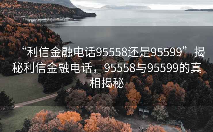“利信金融電話95558還是95599”揭秘利信金融電話，95558與95599的真相揭秘