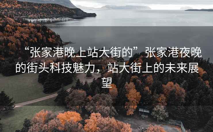“張家港晚上站大街的”張家港夜晚的街頭科技魅力，站大街上的未來展望
