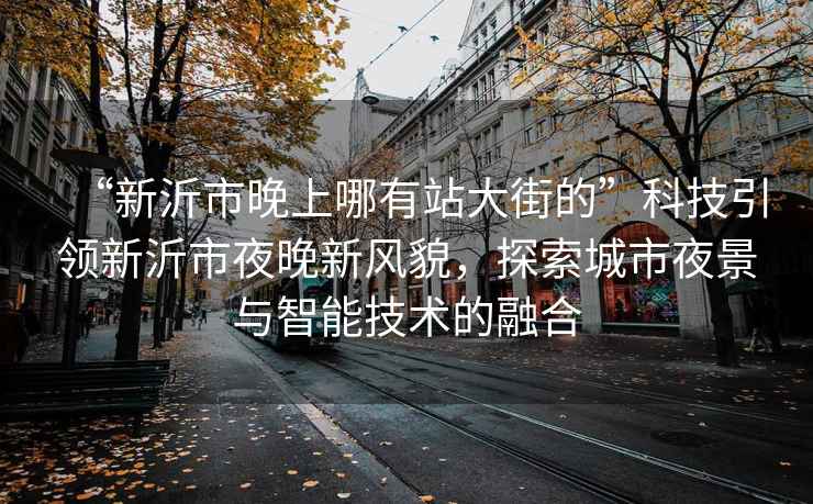 “新沂市晚上哪有站大街的”科技引領(lǐng)新沂市夜晚新風(fēng)貌，探索城市夜景與智能技術(shù)的融合