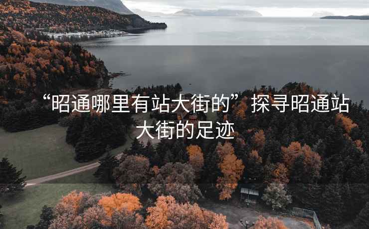 “昭通哪里有站大街的”探尋昭通站大街的足跡
