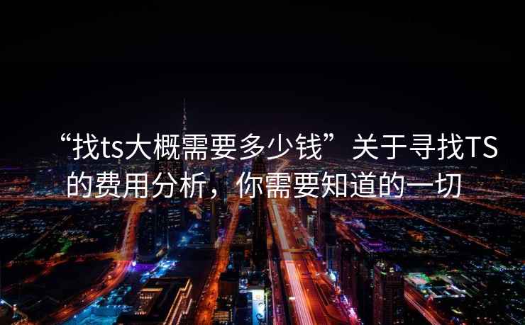 “找ts大概需要多少錢”關(guān)于尋找TS的費(fèi)用分析，你需要知道的一切