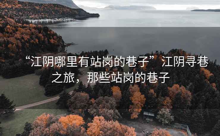 “江陰哪里有站崗的巷子”江陰尋巷之旅，那些站崗的巷子