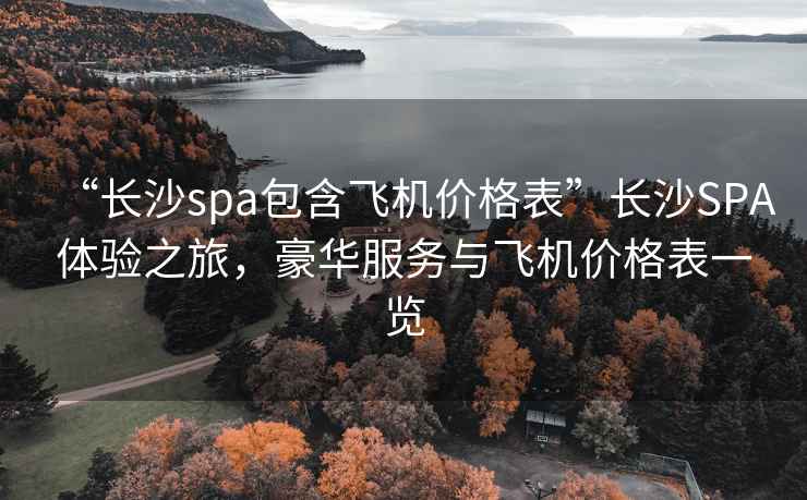 “長沙spa包含飛機價格表”長沙SPA體驗之旅，豪華服務(wù)與飛機價格表一覽