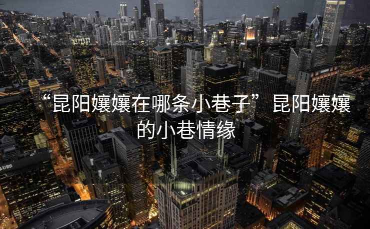 “昆陽孃孃在哪條小巷子”昆陽孃孃的小巷情緣