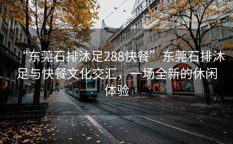 “東莞石排沐足288快餐”東莞石排沐足與快餐文化交匯，一場全新的休閑體驗