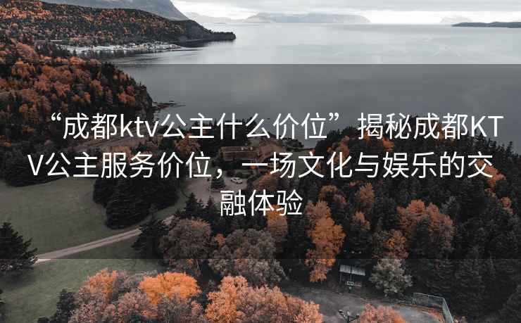 “成都ktv公主什么價位”揭秘成都KTV公主服務(wù)價位，一場文化與娛樂的交融體驗