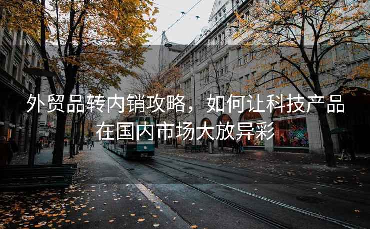 外貿(mào)品轉(zhuǎn)內(nèi)銷攻略，如何讓科技產(chǎn)品在國內(nèi)市場大放異彩