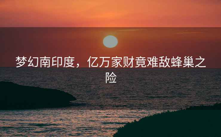 夢幻南印度，億萬家財竟難敵蜂巢之險