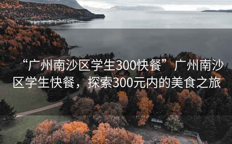 “廣州南沙區(qū)學(xué)生300快餐”廣州南沙區(qū)學(xué)生快餐，探索300元內(nèi)的美食之旅