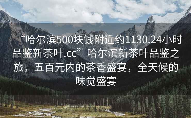 “哈爾濱500塊錢附近約1130.24小時(shí)品鑒新茶葉.cc”哈爾濱新茶葉品鑒之旅，五百元內(nèi)的茶香盛宴，全天候的味覺盛宴