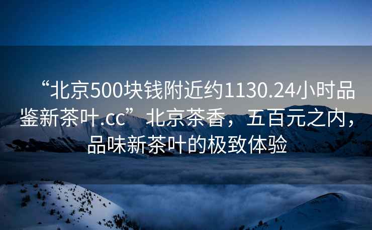 “北京500塊錢附近約1130.24小時品鑒新茶葉.cc”北京茶香，五百元之內(nèi)，品味新茶葉的極致體驗