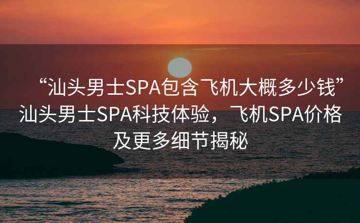 “汕頭男士SPA包含飛機大概多少錢”汕頭男士SPA科技體驗，飛機SPA價格及更多細(xì)節(jié)揭秘