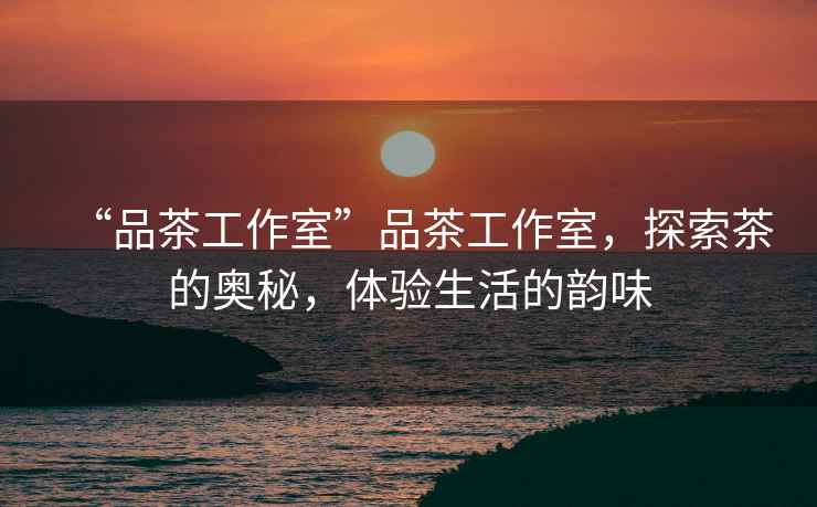 “品茶工作室”品茶工作室，探索茶的奧秘，體驗生活的韻味