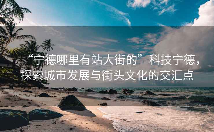“寧德哪里有站大街的”科技寧德，探索城市發(fā)展與街頭文化的交匯點