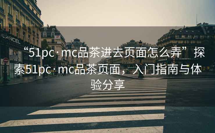 “51pc·mc品茶進去頁面怎么弄”探索51pc·mc品茶頁面，入門指南與體驗分享