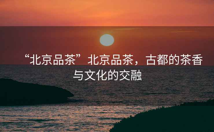 “北京品茶”北京品茶，古都的茶香與文化的交融