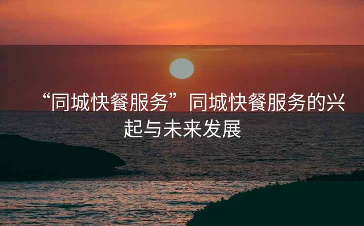 “同城快餐服務(wù)”同城快餐服務(wù)的興起與未來(lái)發(fā)展