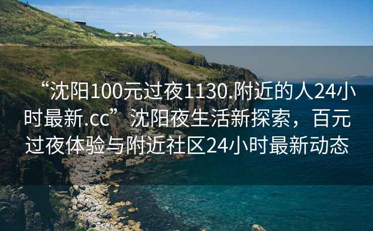 “沈陽100元過夜1130.附近的人24小時(shí)最新.cc”沈陽夜生活新探索，百元過夜體驗(yàn)與附近社區(qū)24小時(shí)最新動(dòng)態(tài)