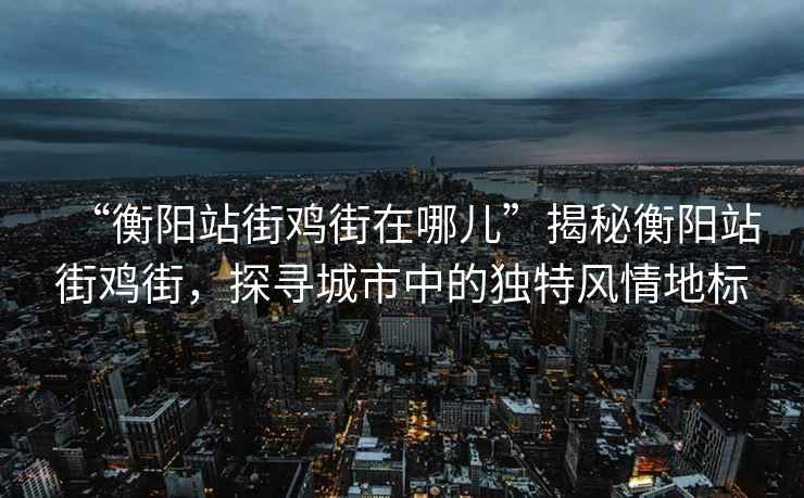 “衡陽站街雞街在哪兒”揭秘衡陽站街雞街，探尋城市中的獨特風情地標
