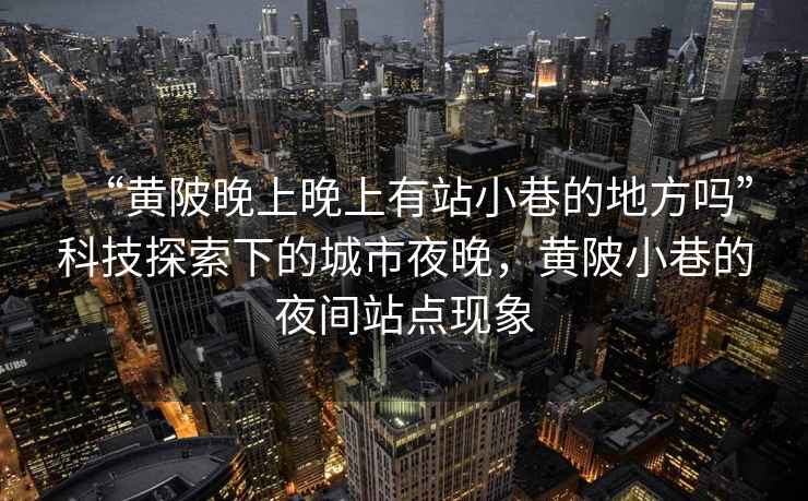 “黃陂晚上晚上有站小巷的地方嗎”科技探索下的城市夜晚，黃陂小巷的夜間站點現(xiàn)象
