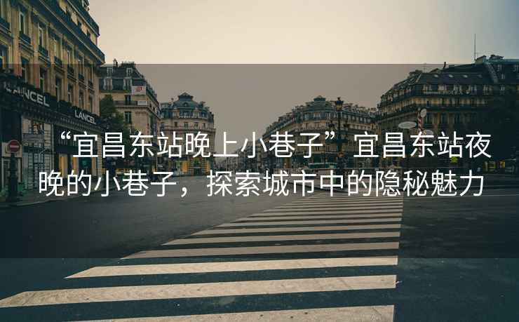 “宜昌東站晚上小巷子”宜昌東站夜晚的小巷子，探索城市中的隱秘魅力
