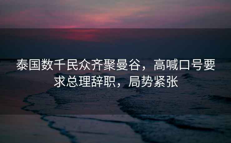泰國數(shù)千民眾齊聚曼谷，高喊口號(hào)要求總理辭職，局勢(shì)緊張