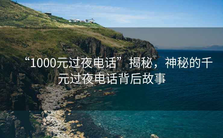 “1000元過夜電話”揭秘，神秘的千元過夜電話背后故事