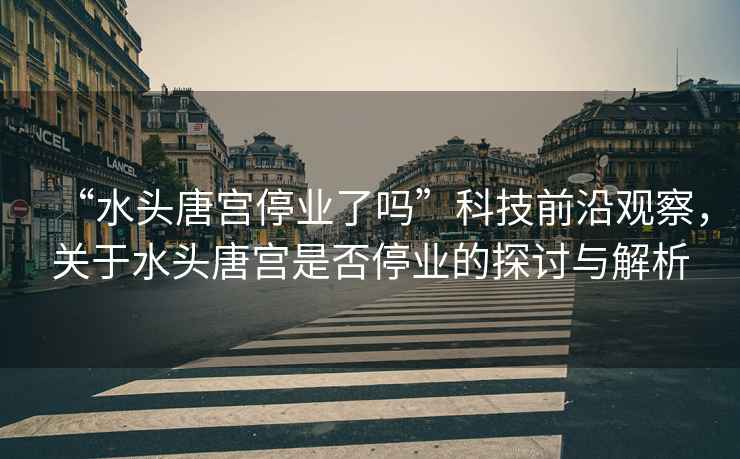 “水頭唐宮停業(yè)了嗎”科技前沿觀察，關(guān)于水頭唐宮是否停業(yè)的探討與解析