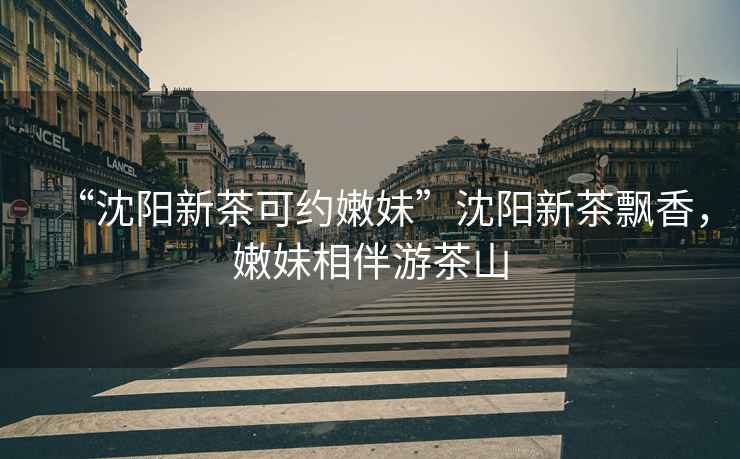 “沈陽新茶可約嫩妹”沈陽新茶飄香，嫩妹相伴游茶山