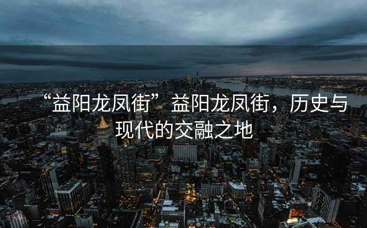 “益陽(yáng)龍鳳街”益陽(yáng)龍鳳街，歷史與現(xiàn)代的交融之地