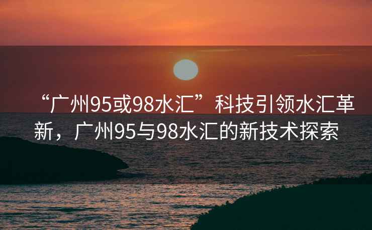 “廣州95或98水匯”科技引領(lǐng)水匯革新，廣州95與98水匯的新技術(shù)探索