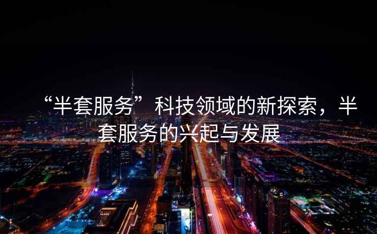 “半套服務(wù)”科技領(lǐng)域的新探索，半套服務(wù)的興起與發(fā)展