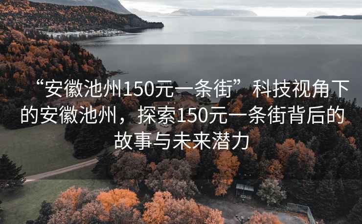 “安徽池州150元一條街”科技視角下的安徽池州，探索150元一條街背后的故事與未來潛力
