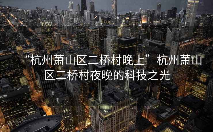 “杭州蕭山區(qū)二橋村晚上”杭州蕭山區(qū)二橋村夜晚的科技之光