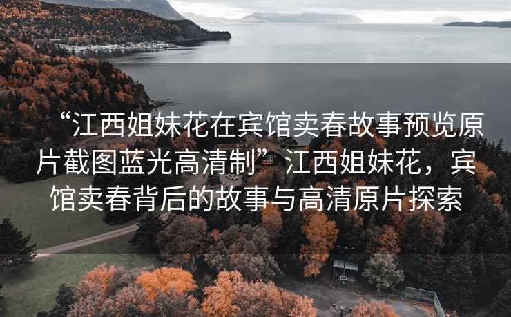 “江西姐妹花在賓館賣春故事預(yù)覽原片截圖藍(lán)光高清制”江西姐妹花，賓館賣春背后的故事與高清原片探索
