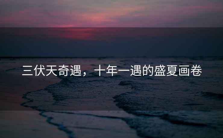 三伏天奇遇，十年一遇的盛夏畫卷