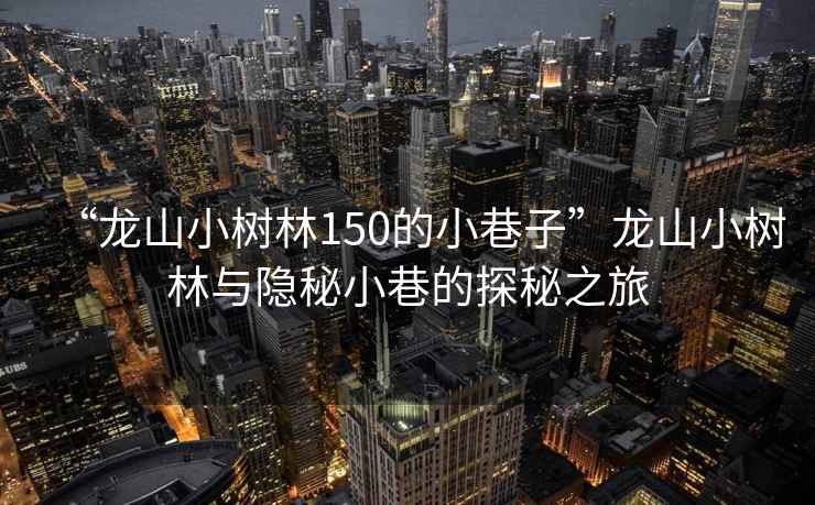 “龍山小樹林150的小巷子”龍山小樹林與隱秘小巷的探秘之旅