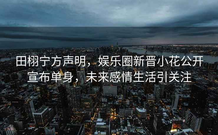田栩?qū)幏铰暶?，娛?lè)圈新晉小花公開(kāi)宣布單身，未來(lái)感情生活引關(guān)注