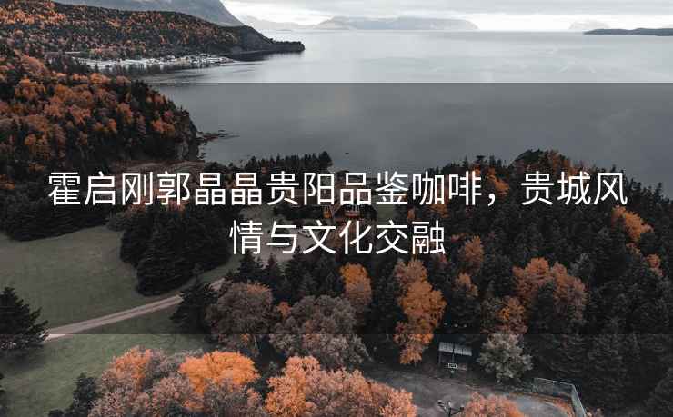 霍啟剛郭晶晶貴陽(yáng)品鑒咖啡，貴城風(fēng)情與文化交融