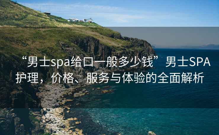“男士spa給口一般多少錢”男士SPA護(hù)理，價(jià)格、服務(wù)與體驗(yàn)的全面解析