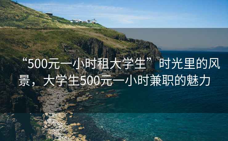 “500元一小時(shí)租大學(xué)生”時(shí)光里的風(fēng)景，大學(xué)生500元一小時(shí)兼職的魅力
