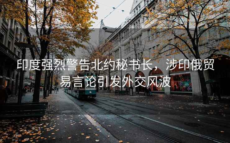 印度強烈警告北約秘書長，涉印俄貿(mào)易言論引發(fā)外交風(fēng)波