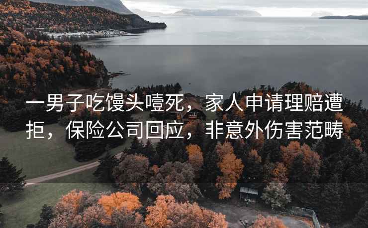 一男子吃饅頭噎死，家人申請(qǐng)理賠遭拒，保險(xiǎn)公司回應(yīng)，非意外傷害范疇