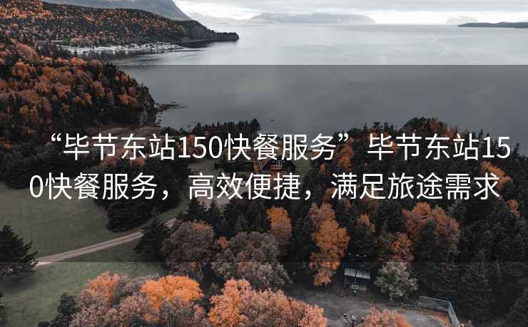“畢節(jié)東站150快餐服務”畢節(jié)東站150快餐服務，高效便捷，滿足旅途需求