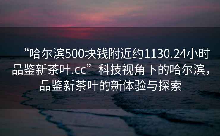 “哈爾濱500塊錢附近約1130.24小時品鑒新茶葉.cc”科技視角下的哈爾濱，品鑒新茶葉的新體驗與探索