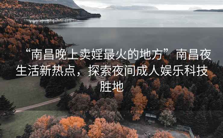“南昌晚上賣婬最火的地方”南昌夜生活新熱點(diǎn)，探索夜間成人娛樂科技勝地