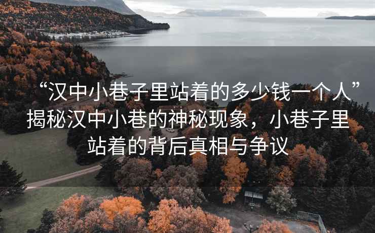 “漢中小巷子里站著的多少錢一個人”揭秘漢中小巷的神秘現(xiàn)象，小巷子里站著的背后真相與爭議