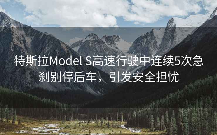 特斯拉Model S高速行駛中連續(xù)5次急剎別停后車(chē)，引發(fā)安全擔(dān)憂(yōu)